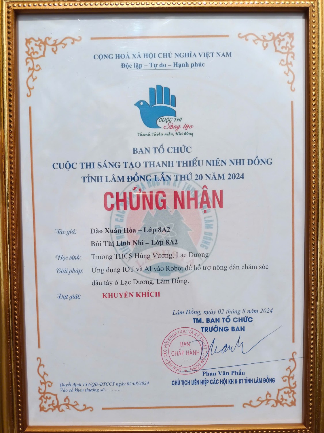 chứng nhận